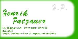 henrik patzauer business card
